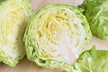 Fresh head of cabbage Royalty Free Stock Photo