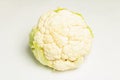 A fresh head of cauliflower isolated on white background Royalty Free Stock Photo