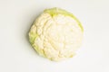 A fresh head of cauliflower isolated on white background Royalty Free Stock Photo