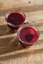 Fresh healthy beetroot juice Royalty Free Stock Photo