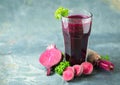 Fresh and healthy beetroot juice, good for the hart