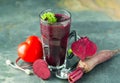 Fresh and healthy beetroot juice, good for the hart