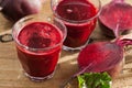 Fresh healthy beetroot juice and vegetable Royalty Free Stock Photo