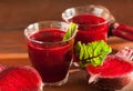 Fresh healthy beetroot juice and vegetable Royalty Free Stock Photo