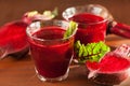 Fresh healthy beetroot juice and vegetable Royalty Free Stock Photo