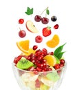 Fresh healthy fruit salad Royalty Free Stock Photo