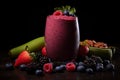 Fresh and healthy fruit smoothie - a delicious and nourishing beverage for a revitalizing boost