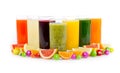 Fresh and healthy fruit and vegetable juices