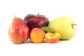 Fresh healthy fruits isolated on white background Royalty Free Stock Photo