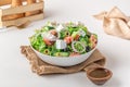 Fresh healthy greek salad in a bowl Royalty Free Stock Photo