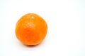 Fresh healthy mandarin orange citrus isolated on white background Royalty Free Stock Photo