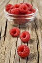 Fresh healthy organic raspberry Royalty Free Stock Photo