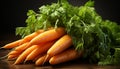 Fresh, healthy, organic vegetables on wooden table, nature bounty generated by AI Royalty Free Stock Photo