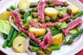 Fresh Healthy Rare Beef Steak Salad Royalty Free Stock Photo