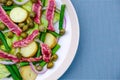 Fresh Healthy Rare Beef Steak Salad Royalty Free Stock Photo