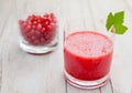 Fresh and healthy red currant smoothie Royalty Free Stock Photo