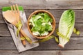 Fresh healthy romaine lettuce salad Royalty Free Stock Photo