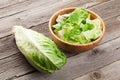 Fresh healthy romaine lettuce salad Royalty Free Stock Photo