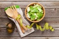 Fresh healthy romaine lettuce salad Royalty Free Stock Photo