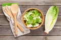 Fresh healthy romaine lettuce salad Royalty Free Stock Photo