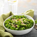 Fresh healthy salad with kale and quinoa Royalty Free Stock Photo