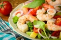Fresh and healthy shrimp salad Royalty Free Stock Photo