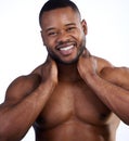 Fresh and healthy. Studio portrait of a handsome young man posing against a white background. Royalty Free Stock Photo