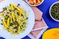 Fresh Healthy Summer Mango Fruit Salad Royalty Free Stock Photo