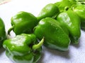 Beautiful fresh and closeup view of a capsicum