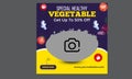 Fresh & Healthy Vegetable social media post