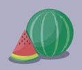 fresh healthy watermelons fruits Royalty Free Stock Photo