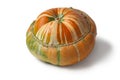 Fresh heirloom orange Turban squash Royalty Free Stock Photo