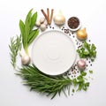 Fresh Herbs and Garlic Plate - A Flavorful & Healthy Meal