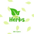 Fresh herbs, 100 % organic