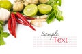 Fresh herbs and spices Royalty Free Stock Photo