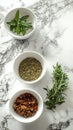 Fresh Herbs and Spices for Cooking Royalty Free Stock Photo