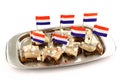 Fresh herring (Dutch Hollandse Nieuwe) Royalty Free Stock Photo