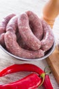 Home-baked sausage Royalty Free Stock Photo