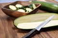 fresh home grown zucchini Royalty Free Stock Photo