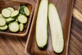 fresh home grown zucchini Royalty Free Stock Photo