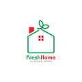 Fresh home logo design template