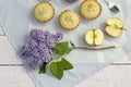 Fresh home made apple pies with apple Royalty Free Stock Photo