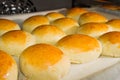 Fresh homemade bread rolls with sesam seed Royalty Free Stock Photo