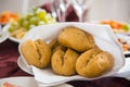 Fresh homemade bread rolls with sesam seeds Royalty Free Stock Photo