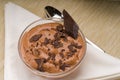 Fresh homemade chocolate mousse Royalty Free Stock Photo