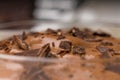 Fresh homemade chocolate mousse Royalty Free Stock Photo