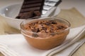 Fresh homemade chocolate mousse Royalty Free Stock Photo