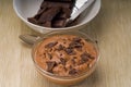 Fresh homemade chocolate mousse Royalty Free Stock Photo