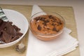 Fresh homemade chocolate mousse Royalty Free Stock Photo
