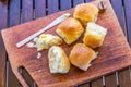 Fresh and Homemade Dinner Rolls / Buns Royalty Free Stock Photo